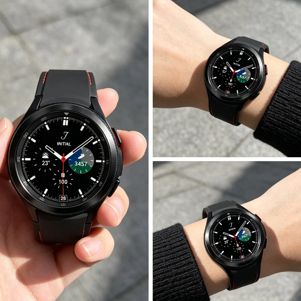 Premium No Gap Silicone Watch Strap - Comfortable Fit for All Models