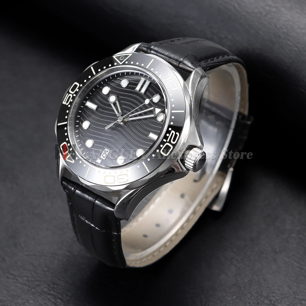 Premium Black Genuine Leather Watch Strap - Universal Fit