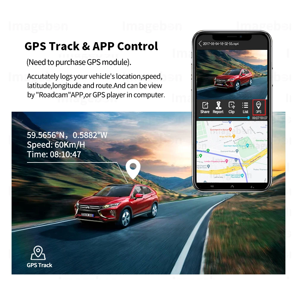 4k wifi app contral gps car