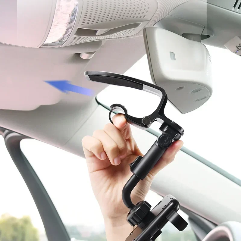 Universal Clip Car Phone Holder 360 Degree Rotatable Retractable Phone Mount Stand For Dash Cam GPS Smartphone Bracket