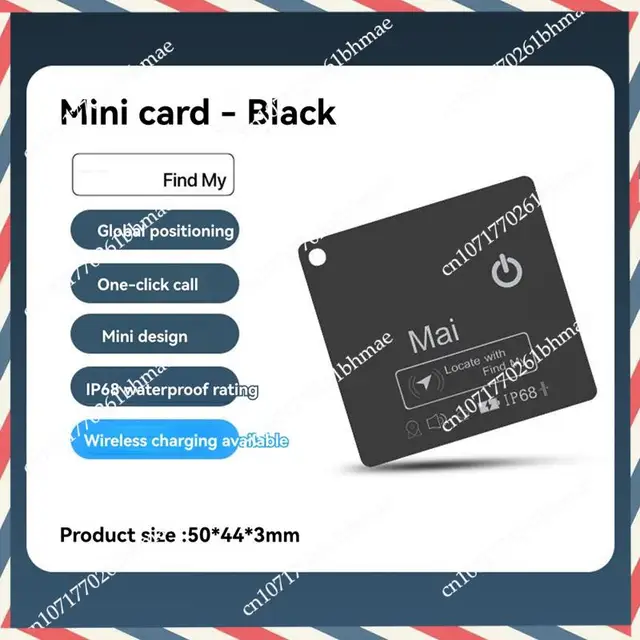 -A21Z Mini Tracker Card Wireless Charging Tracking Location Gps Locator Smart Tag Work With Find My Wallet 6