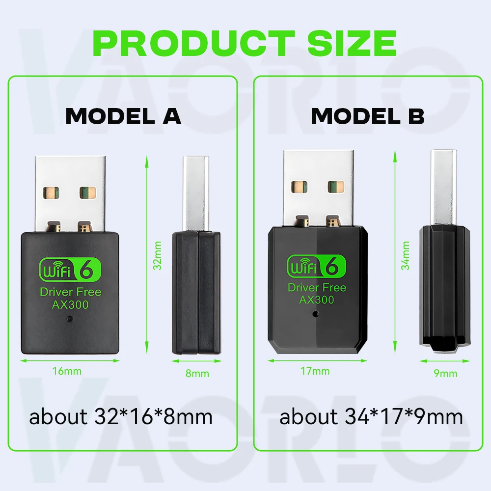 새로운 미니 USB 어댑터 WiFi 6 네트워크 카드 2.4GHz 802.11AX 무선 동글 이더넷 수신 드라이브 프리 PC 노트북용 Win 7/10/11