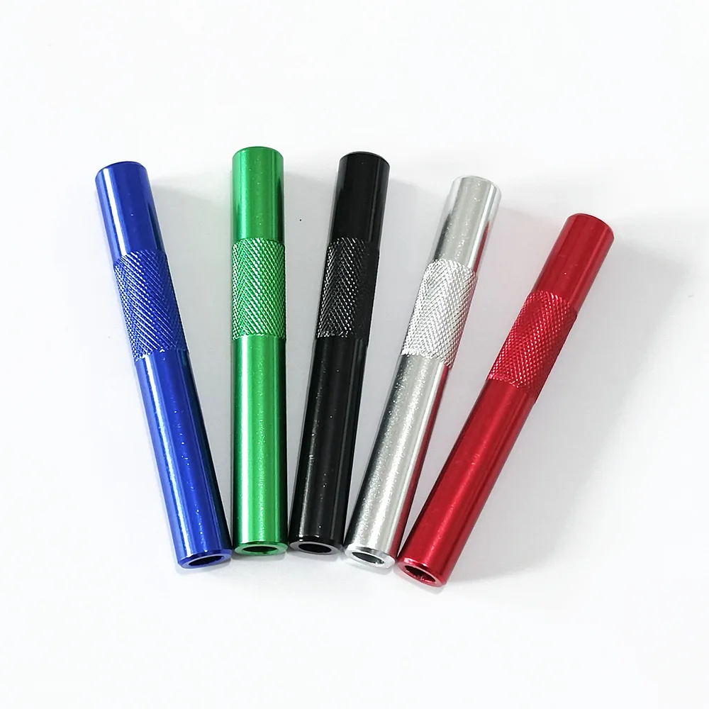 Cigarette Metal Straw Tube Cool Gadget for Men Aluminium Alloy Tube Portable Metal Pipes Cigar Accessories