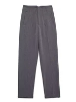 Willshela Women Fashion Straight Pants High Waist Front Zipper Trousers Vintage Full Length Female Chic Lady - Image 6