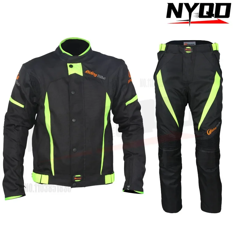 Riding Tribe motorcycle riding suit set waterproof anti fall warm motorcycle clothing 4 seasons winter suit