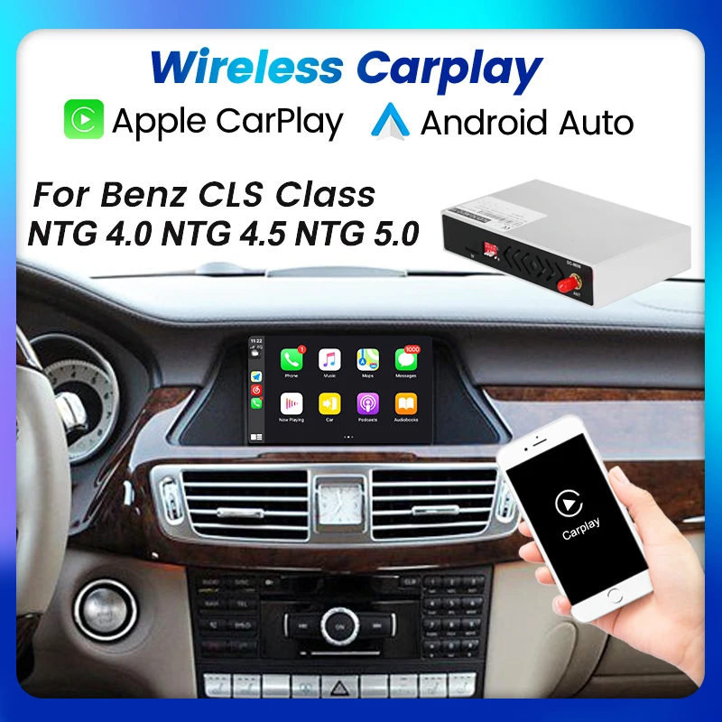 Wireless CarPlay สำหรับ Mercedes Benz W218 CLS Class 2011 2017 Apple