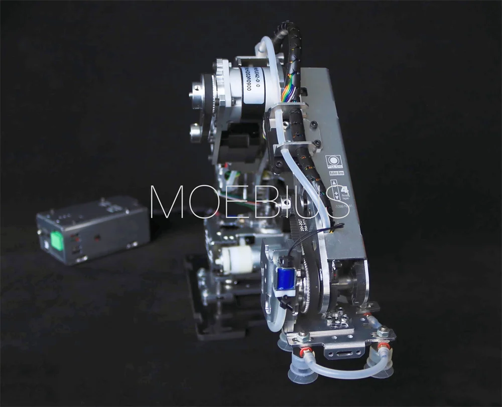 Cheapest Heavy duty Arduino 4 DOF Suction Pump Robot Arm with Stepper Motor Industrial Robotics Model Multi Axis Claw