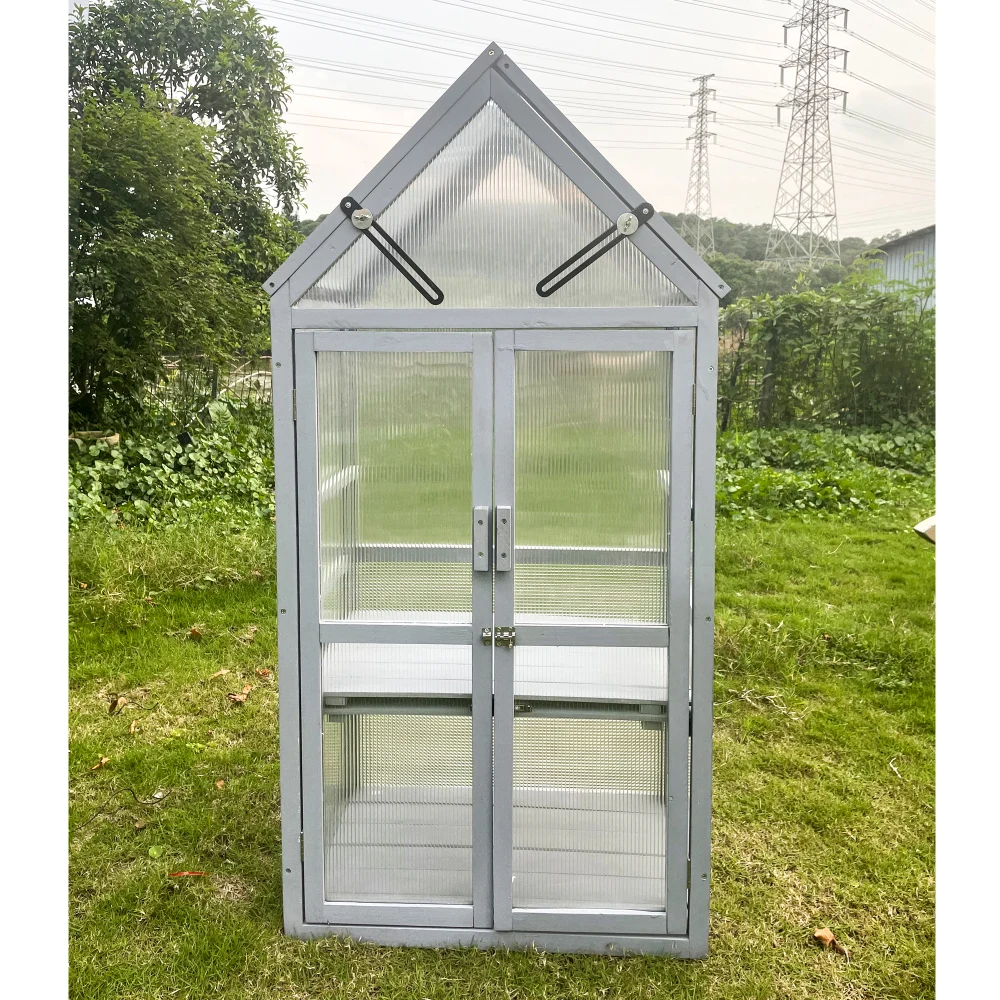 Mini Wooden Greenhouse Kit 1