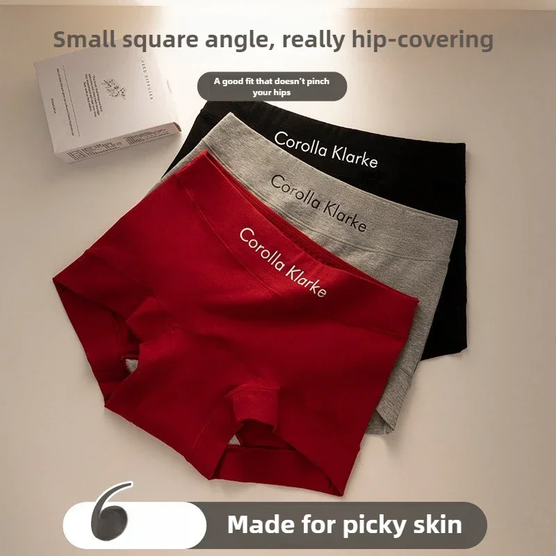Safety pants women pure cotton antibacterial mid-waist hip-wrapped boxer shorts sports style