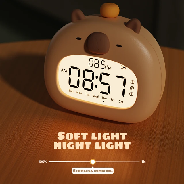 Capybara Kids LED Alarm Clock 1