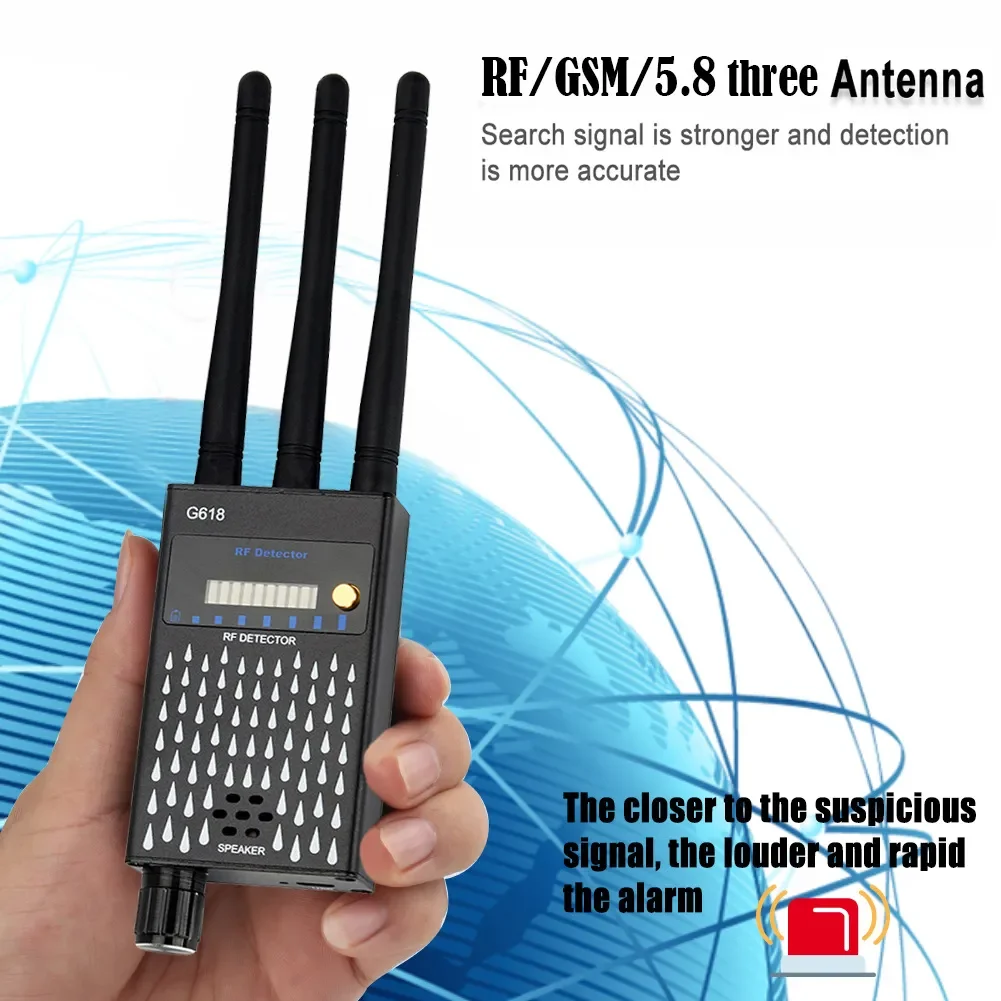 Signal Detector G618 Anti Spy RF CDMA Signal Finder For GSM Bug GPS Tracker Wireless Camera Eavesdropping