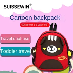 SUISSEWIN Children's Bags Boys Girls Kindergarten panda rabbit Backpack Cartoon Children Backpack Cute Animal Small Bookbag