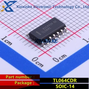 TL064CDR TL064C SOIC-14 Операционные усилители-Op Amps Quad с низким уровнем шума JFET-входной усилитель ICs совершенно новый оригинал