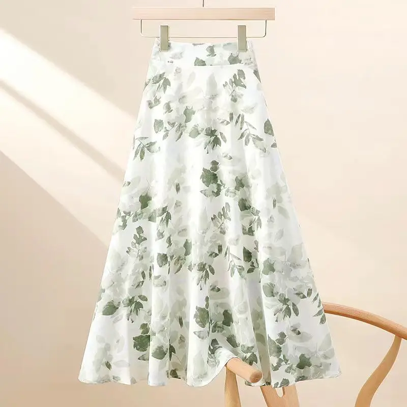   ĿƮ, ѱ Ƽ Jupe 2024 Faldas Mujer De Moda,  ̽Ʈ A  ÷η , ̾   ĿƮ