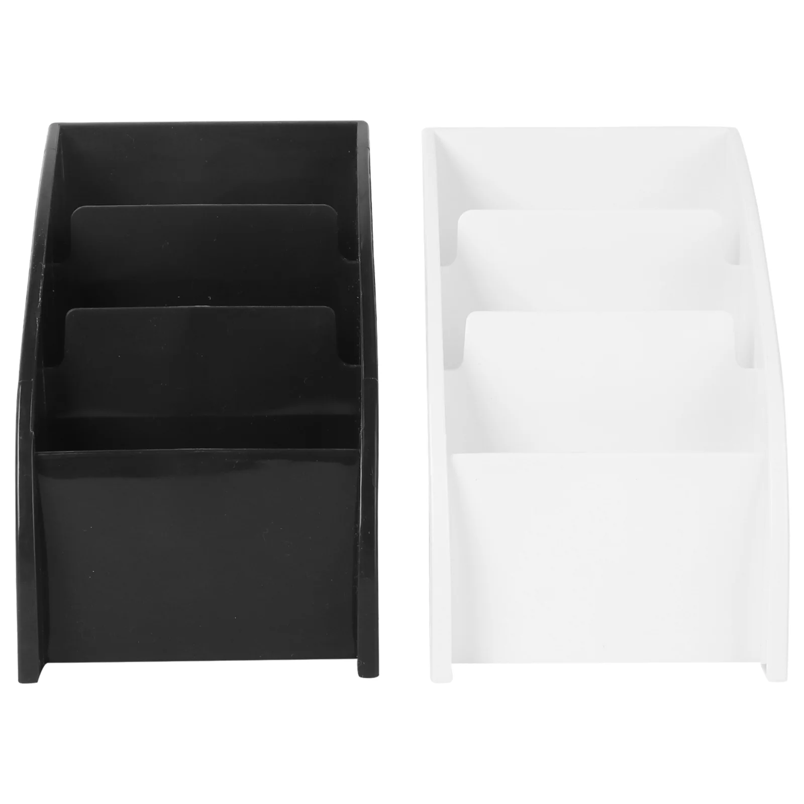 

Storage Box Desktop Table Organizer Container Plastic Desktop Storage Case Phone Storage Box for Home Office ( Black )