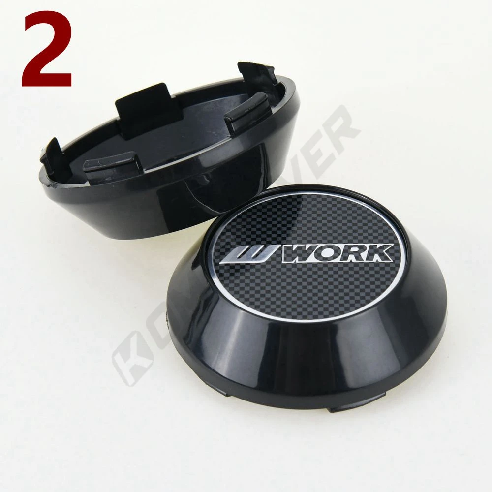 4PCS 65MM/60MM Rim Cap WORK EMOTION MEISTER VS Sticker Wheel Cover Caps Sport Rim Hub Cap Silver & Black & White & Bronze 4