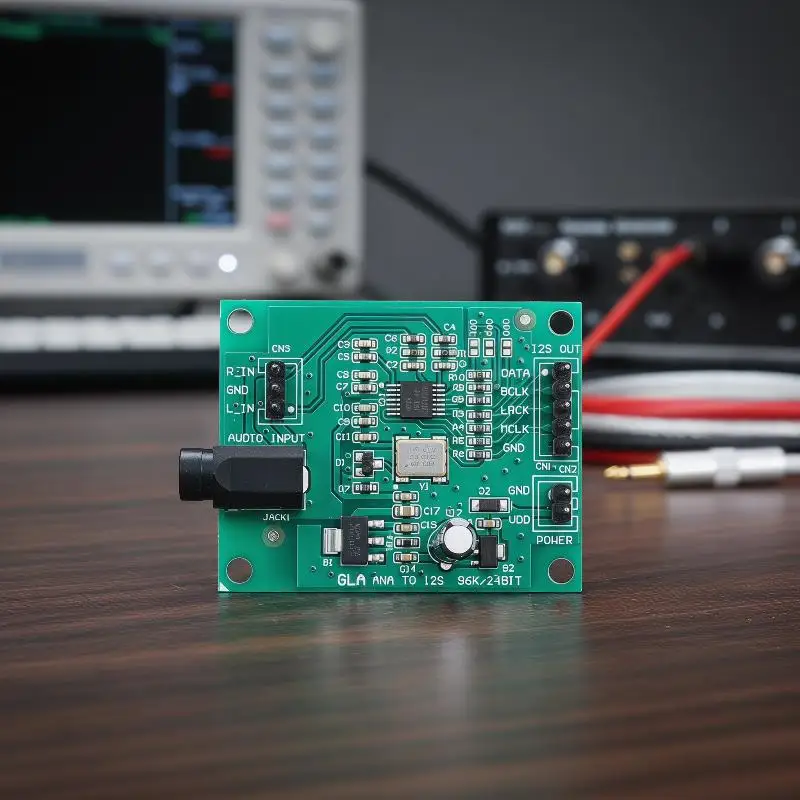 PCM1808 무손실 HiFi 오디오 ADC 컨버터 3.5mm 스테레오 아날로그-I2S 신호 어댑터(프리미엄 DSP 오디오 장치용)
