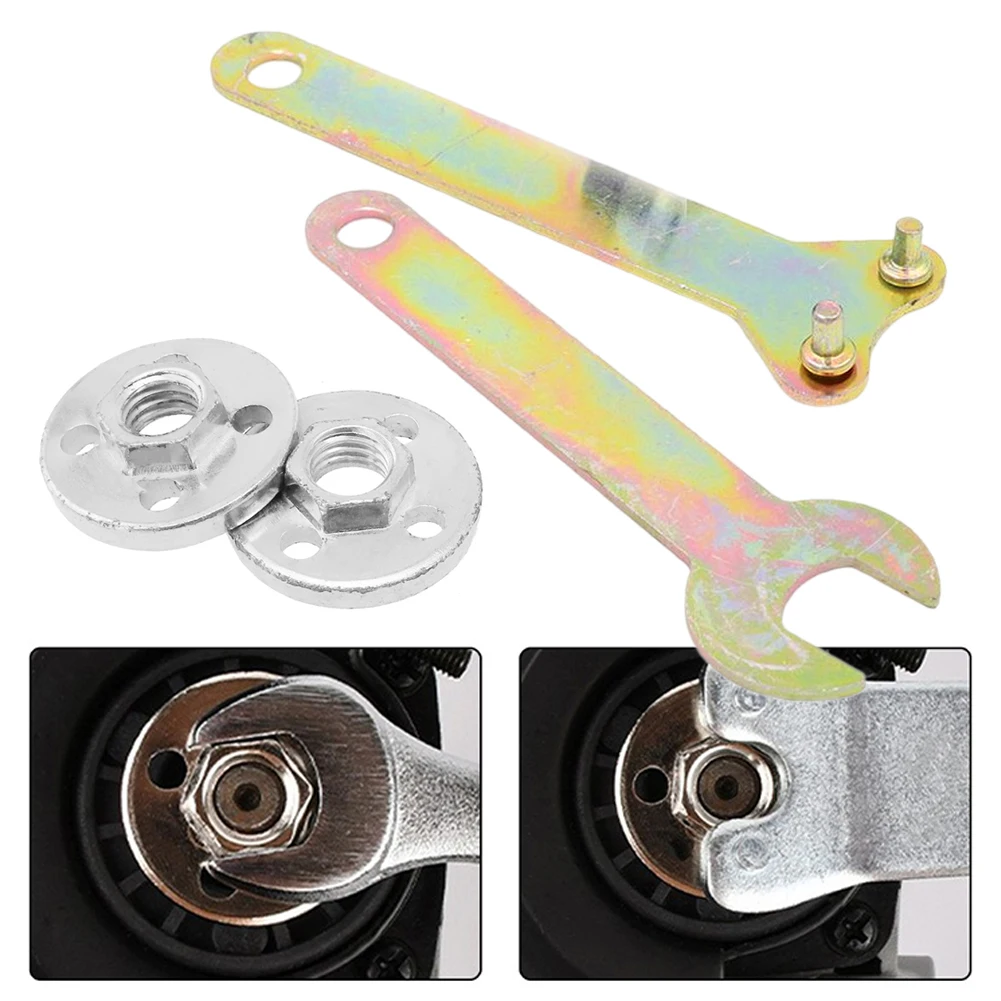 

For Spindle Thread Power Tool Flange Nut Set Wrench Pressure Plate For Type 100 Hexagon Nut Pressure Plate Cover