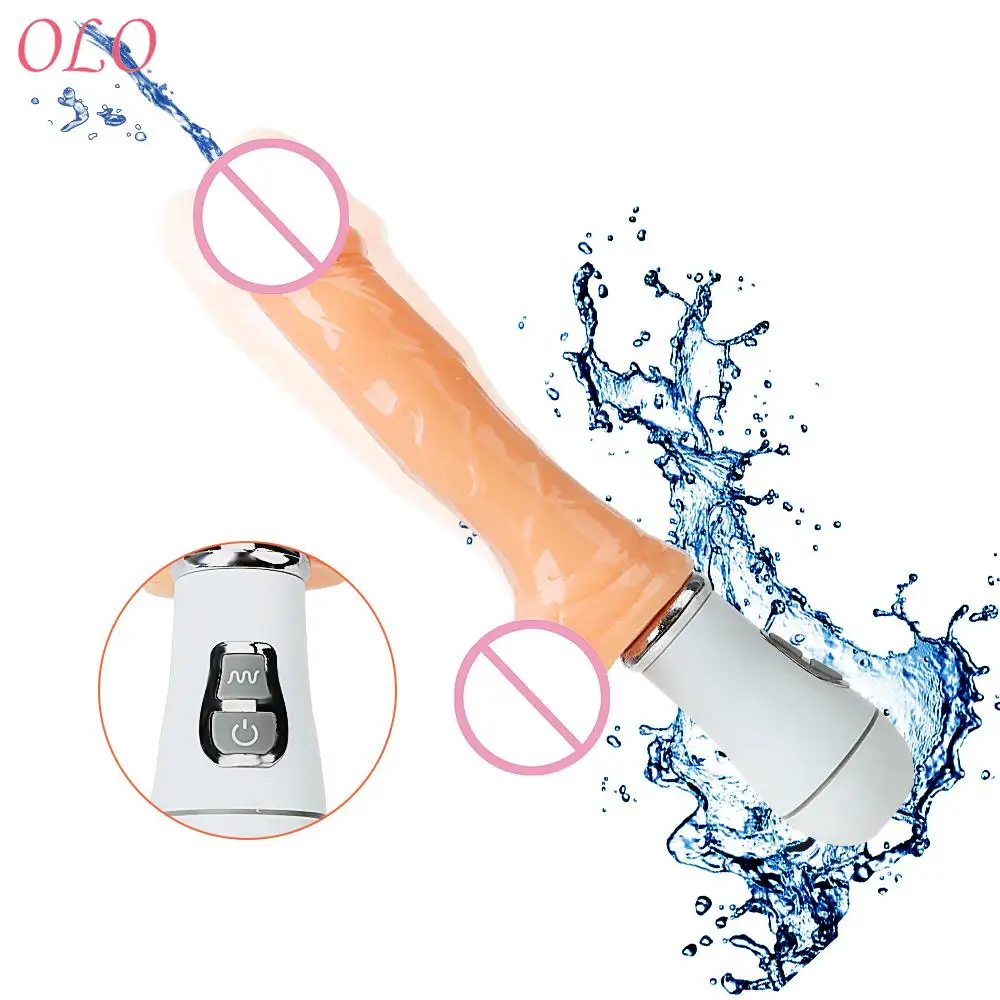 IKOKY 12 Mode Ejaculating Dildo Vibrating Penis Squirting Cock Sex Toys for Woman