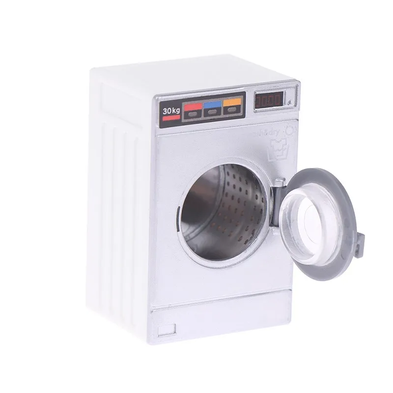 

1pc Appliance Laundry Model Dollhouse Miniature Washing Machine Drum Washer Dollhouse Furniture Decor Toy