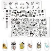 Cartoon Animals Nail Art Stamping Plates Snake Dogs Butterfly Bow Leaves Image Printing Stencils Nail Stamp Templates Nail Tool 1