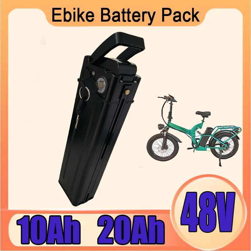 

48V 10AH/20AH Lithium Silver Fish Batterie For 350W 500W 750W 1000W Electric Bike Li-ion Battery Pack