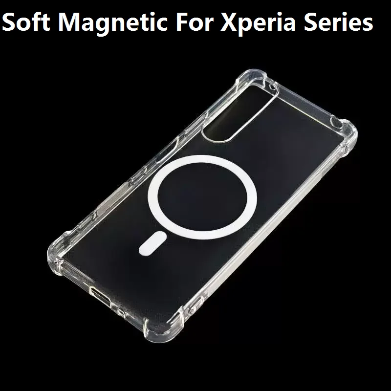 Clear Magnetic Shockproof Magsafe Soft TPU Phone Case