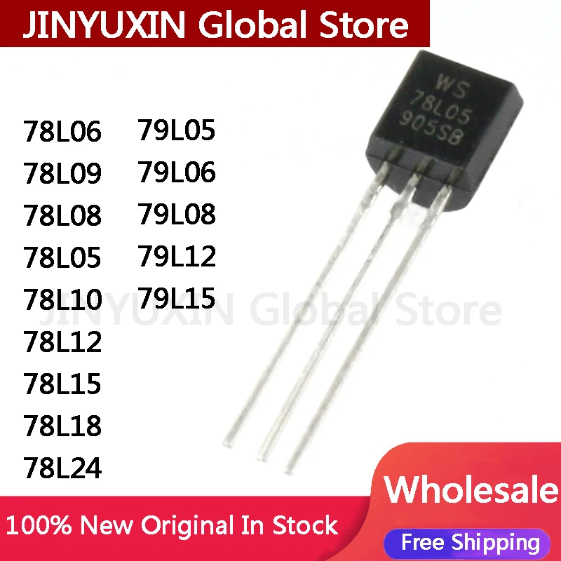 20PCS-78L05-78L06-78L08-78L09-78L10-78L12-78L15-78L18-78L24-79L05-79L06 ...