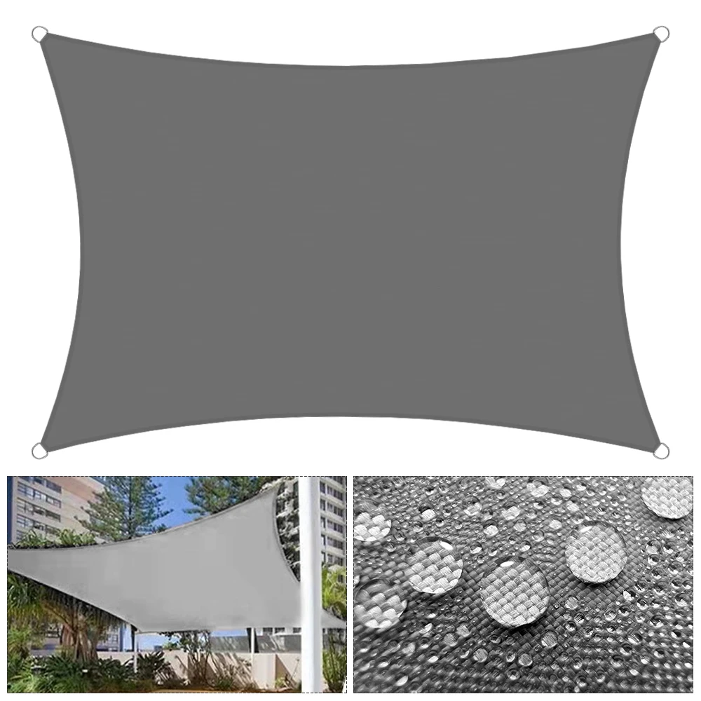 

Sunshade Protection For Garden Patio Swimming Pool Shade Sail Rectangular Sun Shelter Anti-UV Waterproof
