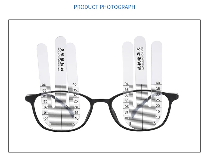 1pair Optical PH Ruler Pupil Height Meter Optometry PH Test Eye Ophthalmic Tool