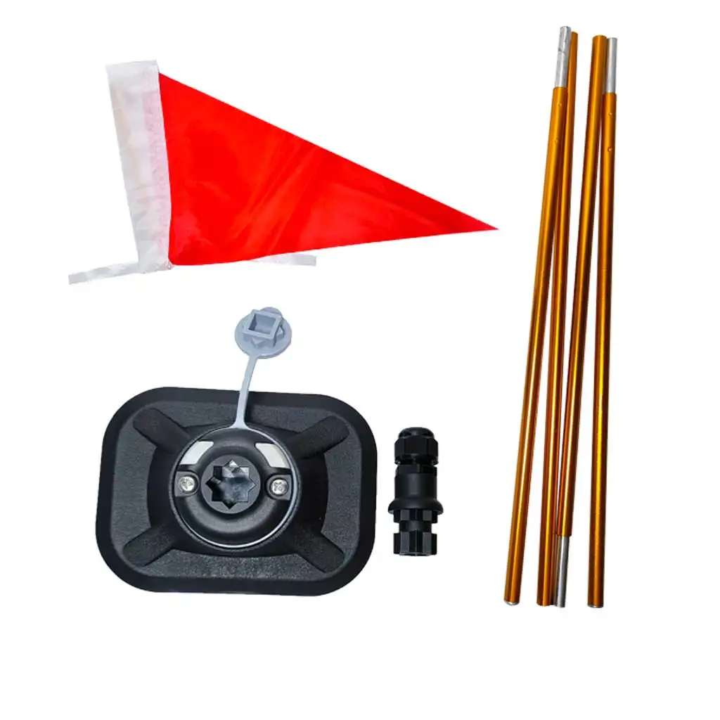 Support De Mât Gonflable - Base De Montage Pour Drapeau De Bateau - Noir