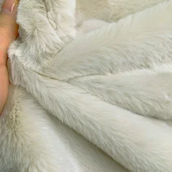 Luxurious Super Soft Faux Rabbit Fur Plush Fabric - 100% Polyester, 10mm Pile, Ideal for DIY and Sewing Projects (26)