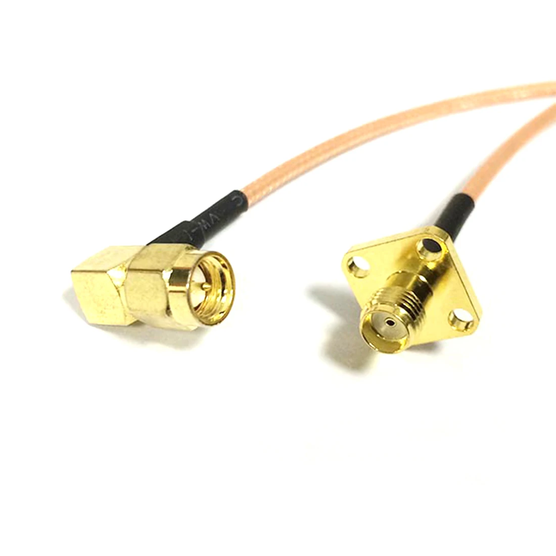 

New SMA Male Plug Right Angle Switch SMA Female Jack Panel Flange Convertor RG316 Cable 15CM 6" Adapter
