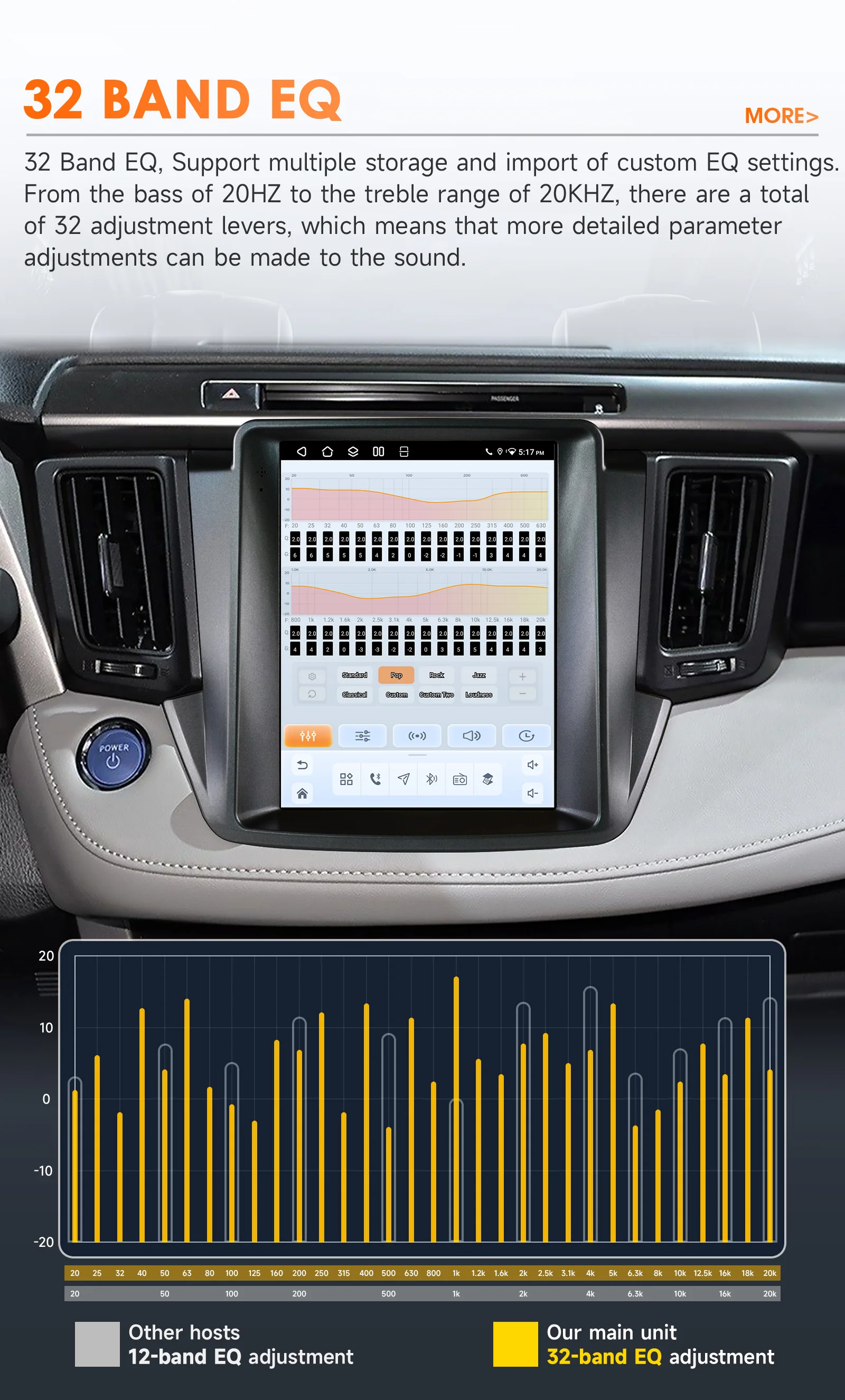9,7-Zoll Hizpo 2Din Android Autoradio für Toyota RAV4 2013 - 2018 Auto-Stereoanlage CarPlay BT 4G GPS RDS DSP Snapdragon 6115 ADAS 360 ° GLAS – Detail 10