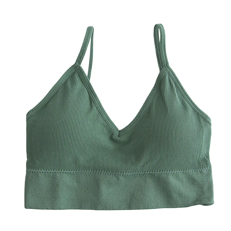 Women Sexy Crop Tops Bra Tube Top Female Streetwear Sleeveless Seamless Sports Bra Crop Camis Top Tee Bandeau Top Basic Tank