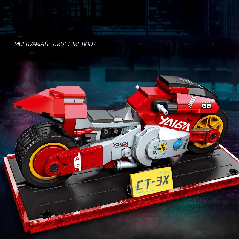 Idéia jogo cibernético 2077 motocicleta CT-3X moc bloco de construção veículo motor tijolo modelo conjuntos construção brinquedos coleção para presentes