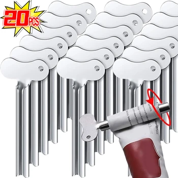20/1 pz bagno metallo dentifricio spremiagrumi tubo in acciaio inox spremiagrumi rullo chiave universale per tubo crema strumento spremiagrumi 1