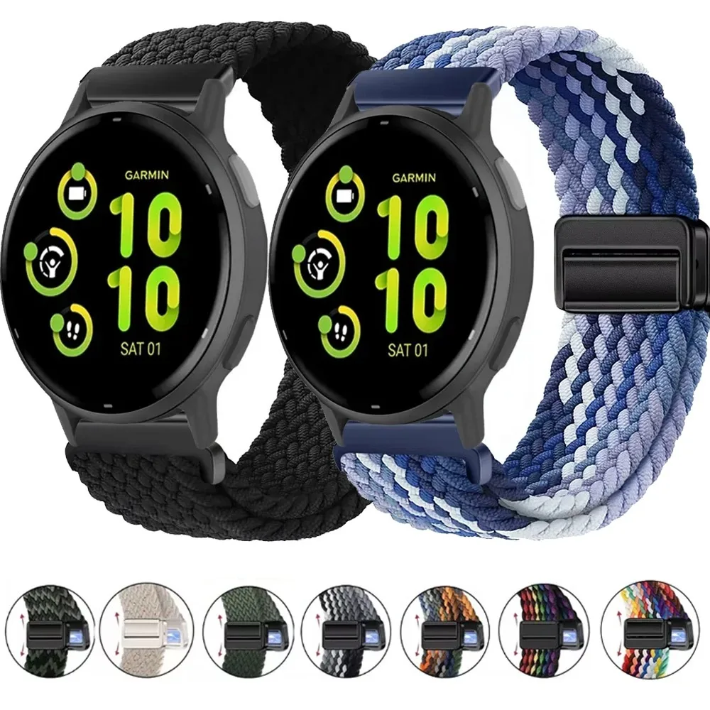 Magnetic Nylon Braided Strap – Comfortable 20/22mm Wristband