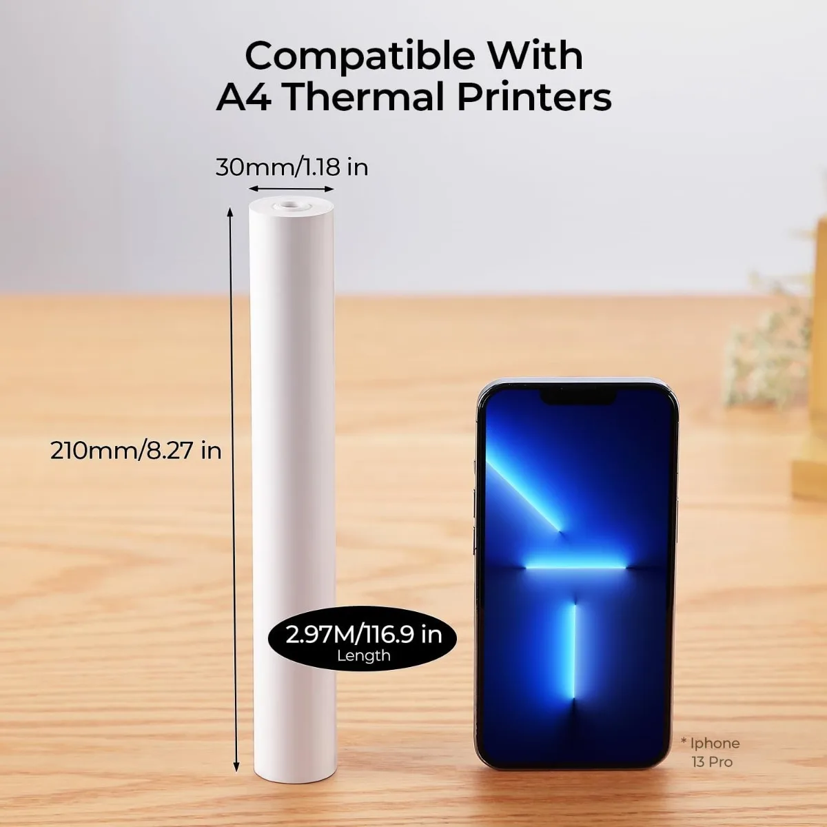 A4 프린터 빠른 건조 및 장시간 보관 연속 열 용지, 사진 그림 PDF 인쇄용 접이식 열 용지 100 매