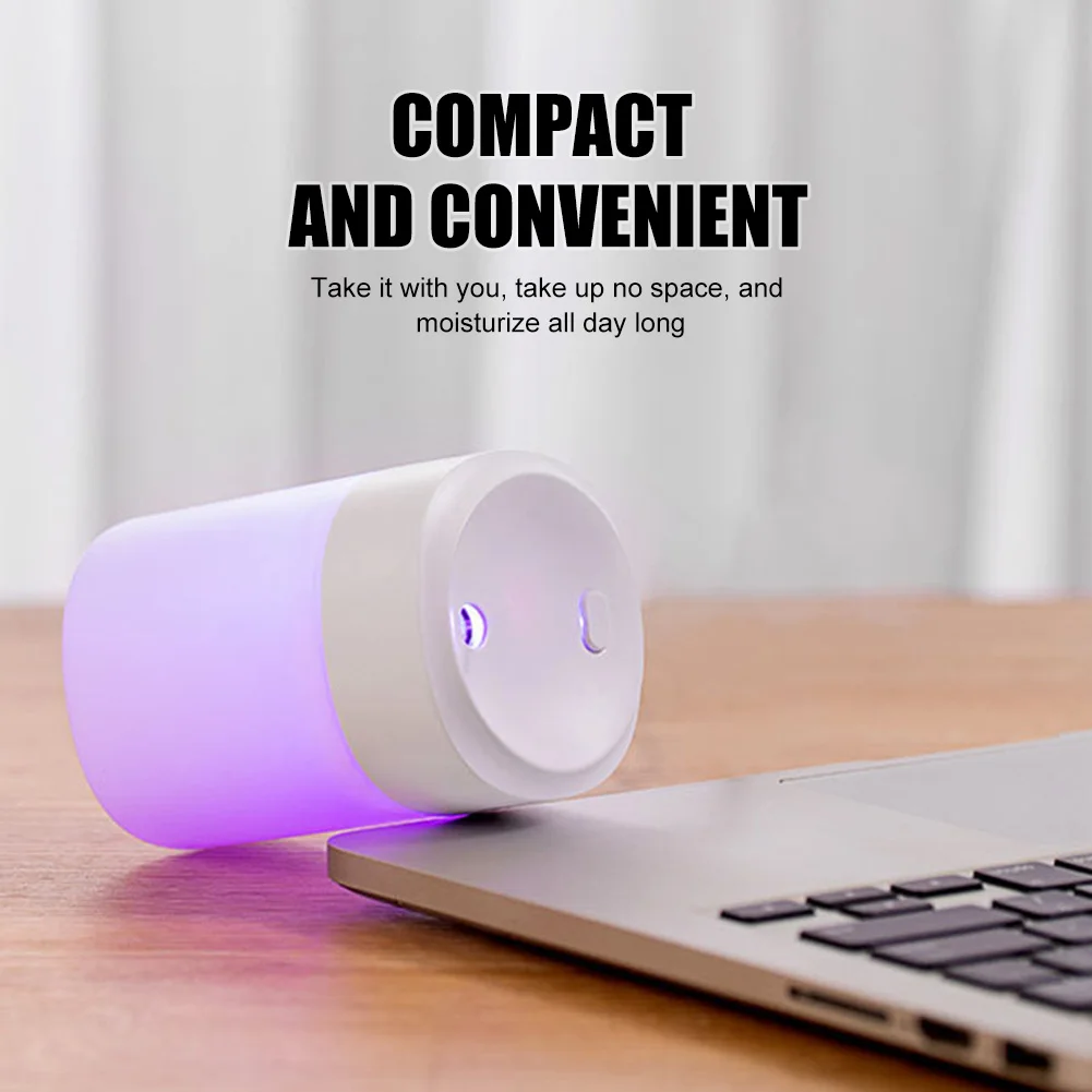 200ml Portable Mini Humidifier USB Powered With LED Light Car Home Humidifier Aroma Essential Oil Diffuser Interior Accessories air humidifier