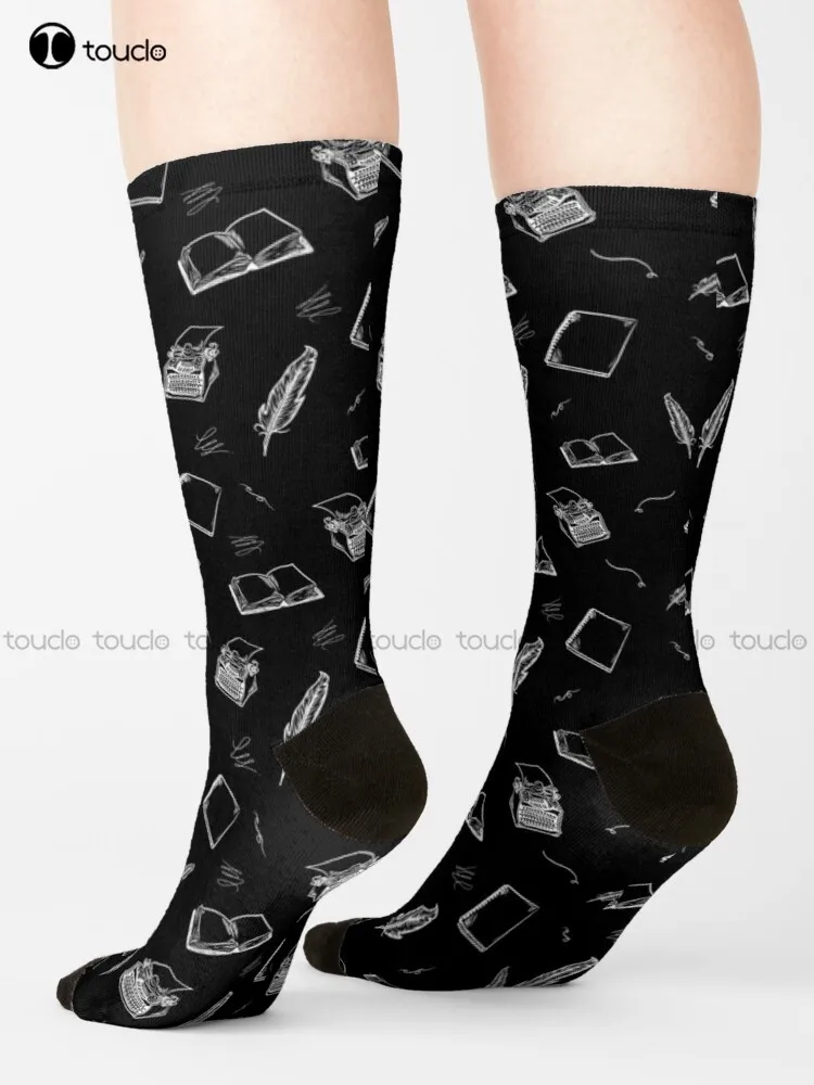 

Writer'S Life Old School Socks Hiking Socks Unisex Adult Teen Youth Socks 360° Digital Print Harajuku Gd Hip Hop Gift Retro Art