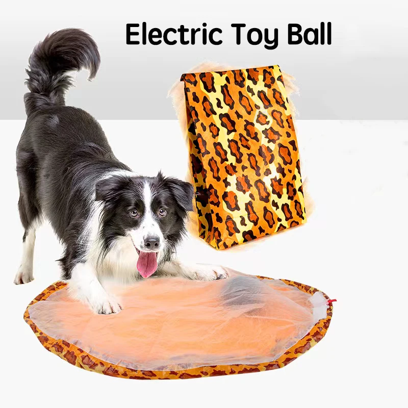 Smart Dog Toys Ball Electric Motion Undercover Ball Fabric Moving Feather Interactive Toy For