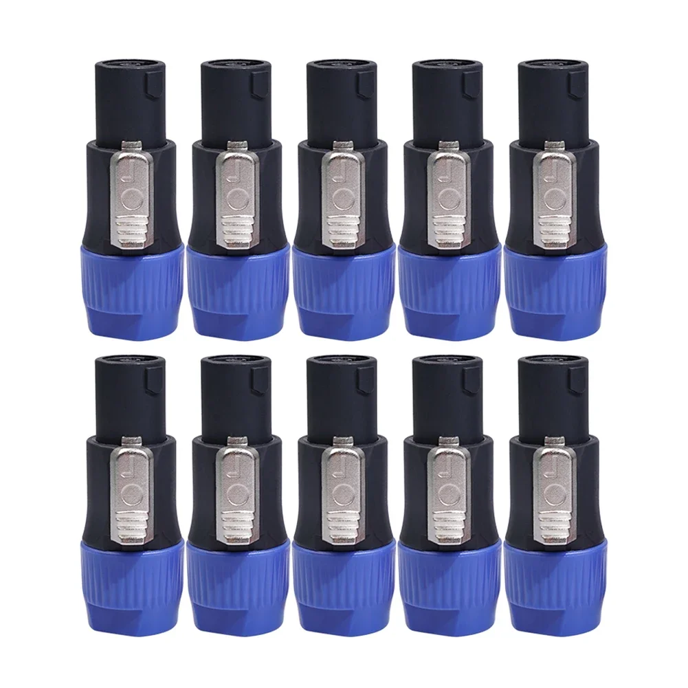 

Alloyed Lot 4-Pole 4Pin NL4FC Connector Ohm Plug Speaker Audio Cable Plug Adapter 4 Pin Speakon Female Jack Accessories