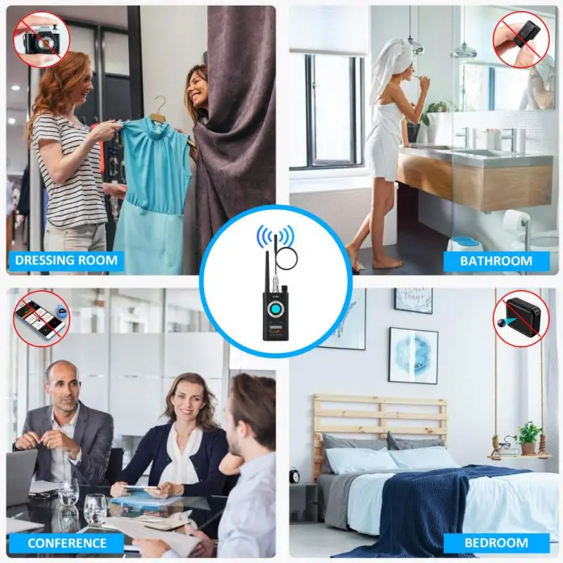 Hidden Camera Detector K18S Signal Gps Tracker Magnetic Anti Spy Gadgets Professional WIFI Camera Bug Finder Security-protection hidden camera detector infrared camera detector camera detector signal detector