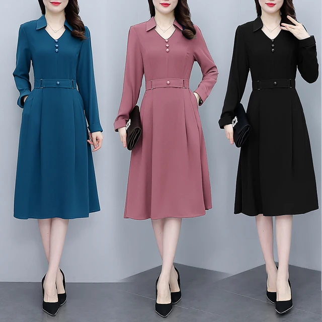 세련된 여성을 위한 : 솔리드 드레스