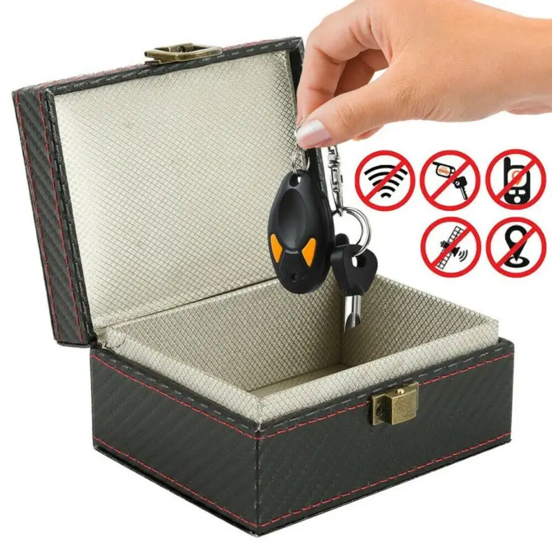 Faraday Box Keyless Auto Schlüssel Signal Blocker Box Strahlung-beweis  Handy Box Bank Karte Anti-diebstahl Box schlüssel Sicher Blocking Pouch -  AliExpress