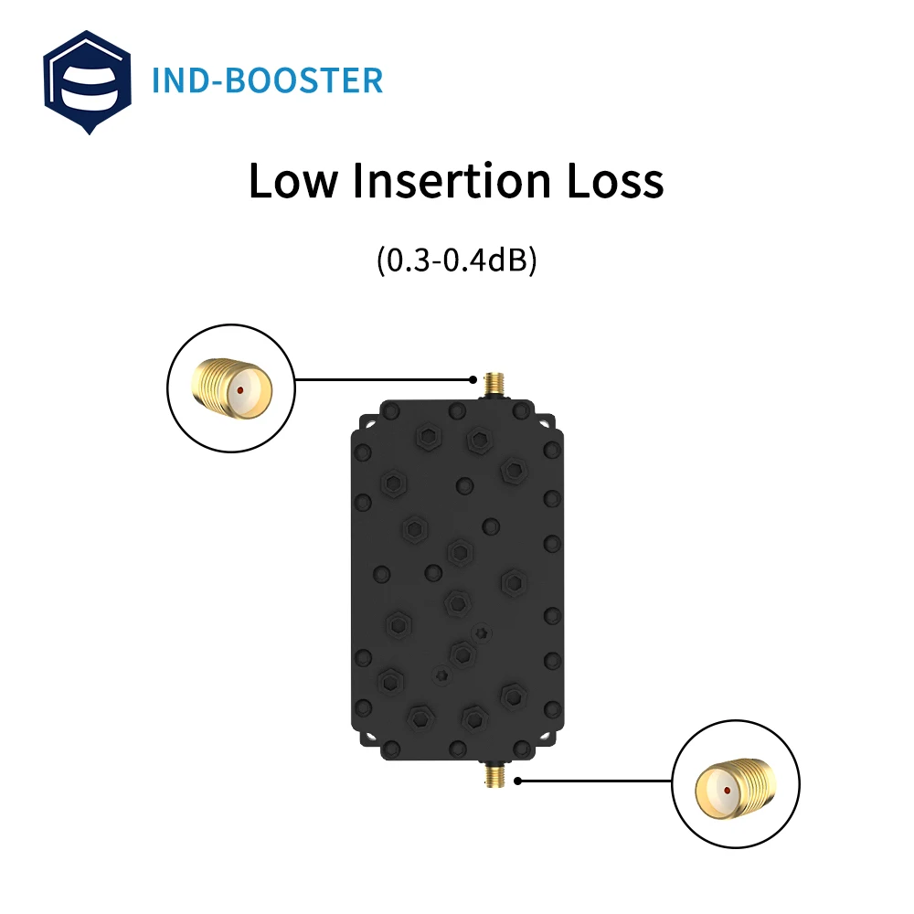 INDBOOSTER 868MHz 실내 캐비티 필터 863-870MHz 저손실 SMA 타입 N 타입 RF 신호 필터