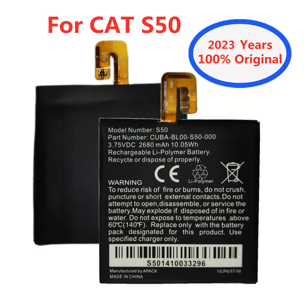 

100% Original Replacement Battery S50 For Caterpillar CAT S50 CUBA-BL00-S50-000 High Quality Smart Mobile Phone Batteries