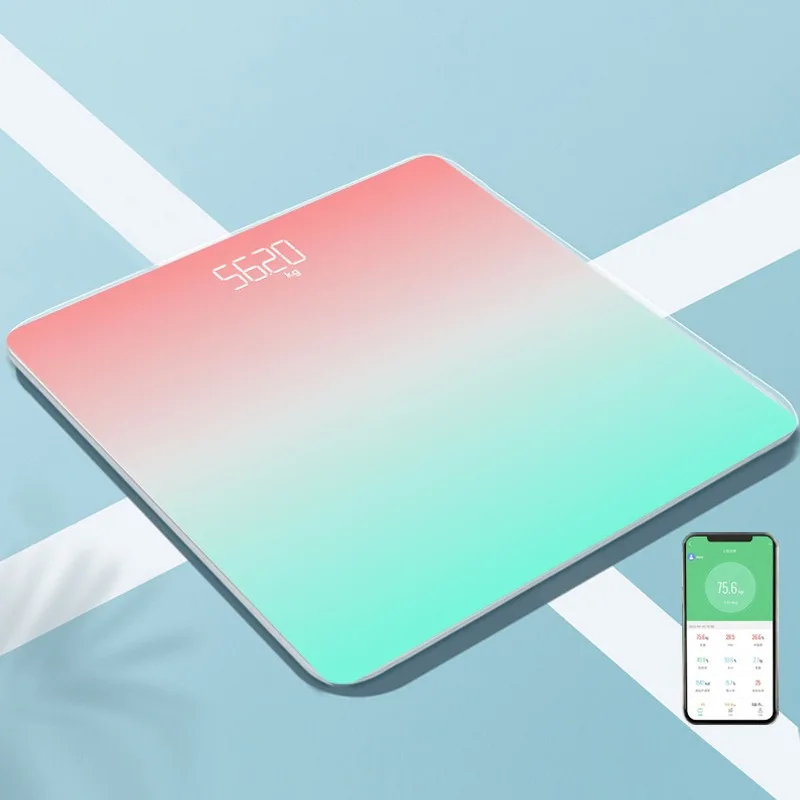 Gradient body fat scale female LED intelligent human electronic scale home professional fat measuring electronic weight scale 5