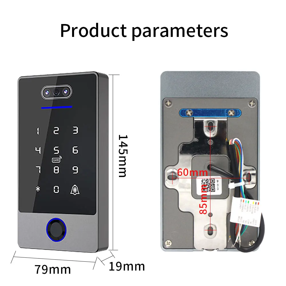 Bluetooth o Wifi Fingerprint riconoscimento facciale controllo accessi serratura della porta facciale macchina per la presenza del viso Software gratuito TTLOCK App